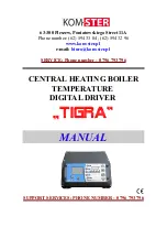 KOM-STER TIGRA Manual предпросмотр