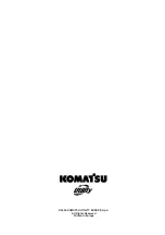 Предварительный просмотр 254 страницы Komatsu Utility 395F6001 Operation & Maintenance Manual