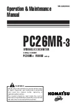 Komatsu Utility PC26MR-3 Operation & Maintenance Manual preview