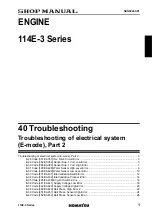 Preview for 201 page of Komatsu 114E-3 Series Shop Manual