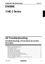 Preview for 259 page of Komatsu 114E-3 Series Shop Manual