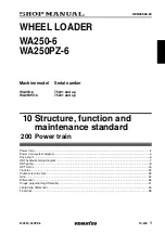 Preview for 86 page of Komatsu 75001 Shop Manual