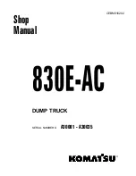 Preview for 1 page of Komatsu 830E-AC Shop Manual