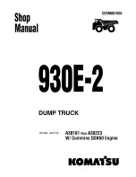 Komatsu 930E-2 Shop Manual preview