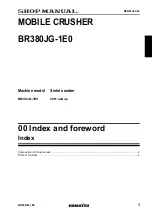 Preview for 3 page of Komatsu BR380JG-1E0 Shop Manual