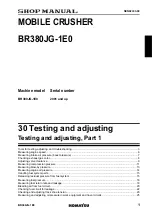 Preview for 259 page of Komatsu BR380JG-1E0 Shop Manual