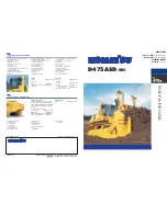 Предварительный просмотр 1 страницы Komatsu D475ASD-5E0 Brochure