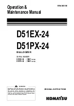 Preview for 1 page of Komatsu D51EX-24 Operation & Maintenance Manual