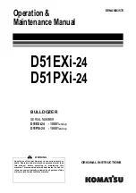 Предварительный просмотр 1 страницы Komatsu D51EXi-24 Operation & Maintenance Manual