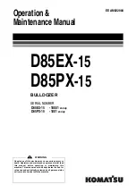 Preview for 1 page of Komatsu D85EX-15 Operation & Maintenance Manual