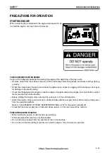 Предварительный просмотр 32 страницы Komatsu GALEO BR550JG-1 Operation & Maintenance Manual