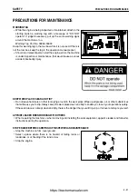 Предварительный просмотр 44 страницы Komatsu GALEO BR550JG-1 Operation & Maintenance Manual