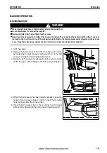 Предварительный просмотр 104 страницы Komatsu GALEO BR550JG-1 Operation & Maintenance Manual