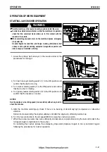 Предварительный просмотр 110 страницы Komatsu GALEO BR550JG-1 Operation & Maintenance Manual