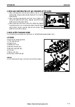 Предварительный просмотр 124 страницы Komatsu GALEO BR550JG-1 Operation & Maintenance Manual