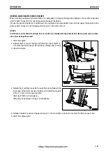 Предварительный просмотр 136 страницы Komatsu GALEO BR550JG-1 Operation & Maintenance Manual