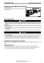 Предварительный просмотр 261 страницы Komatsu GALEO BR550JG-1 Operation & Maintenance Manual