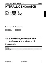 Предварительный просмотр 79 страницы Komatsu Galeo PC138US-8 Shop Manual