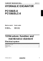 Предварительный просмотр 259 страницы Komatsu Galeo PC138US-8 Shop Manual