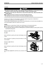 Preview for 69 page of Komatsu Galeo PC27MR-2 Operation & Maintence Manual