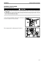 Preview for 79 page of Komatsu Galeo PC27MR-2 Operation & Maintence Manual