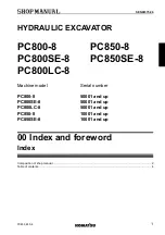 Предварительный просмотр 3 страницы Komatsu Galeo PC800-8 Shop Manual