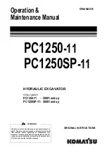 Preview for 1 page of Komatsu PC1250-11 Original Instructions Manual