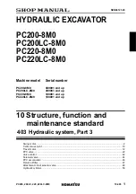 Предварительный просмотр 199 страницы Komatsu PC200-8M0 Shop Manual