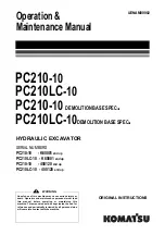 Предварительный просмотр 1 страницы Komatsu PC210-10 DEMOLITION BASE SPEC. Operation & Maintenance Manual