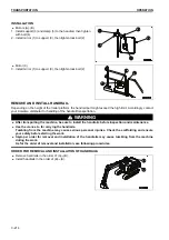 Предварительный просмотр 284 страницы Komatsu PC210-10 DEMOLITION BASE SPEC. Operation & Maintenance Manual