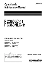 Preview for 1 page of Komatsu PC360LC-11 Operation & Maintenance Manual