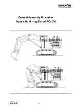 Preview for 1 page of Komatsu PC4000 Assembly Procedure