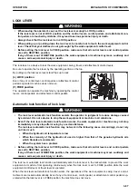 Предварительный просмотр 148 страницы Komatsu PC45MR-30403 Operation And Maintenance Manual