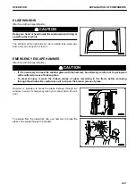 Предварительный просмотр 158 страницы Komatsu PC45MR-30403 Operation And Maintenance Manual