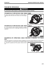 Предварительный просмотр 244 страницы Komatsu PC45MR-30403 Operation And Maintenance Manual