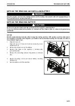 Предварительный просмотр 300 страницы Komatsu PC45MR-30403 Operation And Maintenance Manual