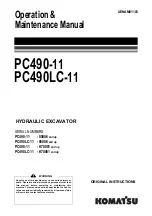 Komatsu PC490-11 Installation And Instruction Manual preview