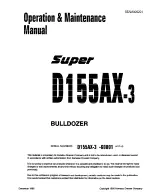 Предварительный просмотр 1 страницы Komatsu Super D155AX-3 Operation & Maintenance Manual