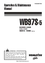 Komatsu Utility WB97S-5 Operation & Maintenance Manual preview