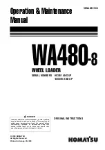 Komatsu WA480-8 Operation & Maintenance Manual preview
