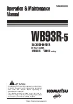 Preview for 1 page of Komatsu WB93R-5 Operation & Maintenance Manual