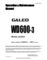 Komatsu WD600-3 Operation & Maintenance Manual preview