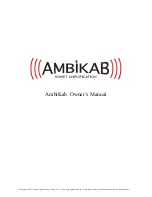 Предварительный просмотр 1 страницы Komet AmbiKab Owner'S Manual