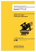 Komet Pivot Operating Instructions preview