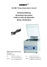 Komet TopVac Operating Instructions Manual preview