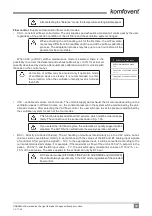 Предварительный просмотр 33 страницы Komfovent C6.1 Installation And Operation Manual