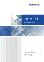 Komfovent DOMEKT C8 automation Installation Manual preview