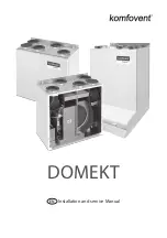 Komfovent Domekt CF 250 F Installation And Service Manual preview