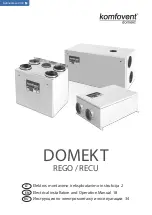 Komfovent Domekt RECU Installation And Operation Manual preview