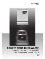 Preview for 1 page of Komfovent DOMEKT ReGO 200VE-B Installation And Maintenance Manual